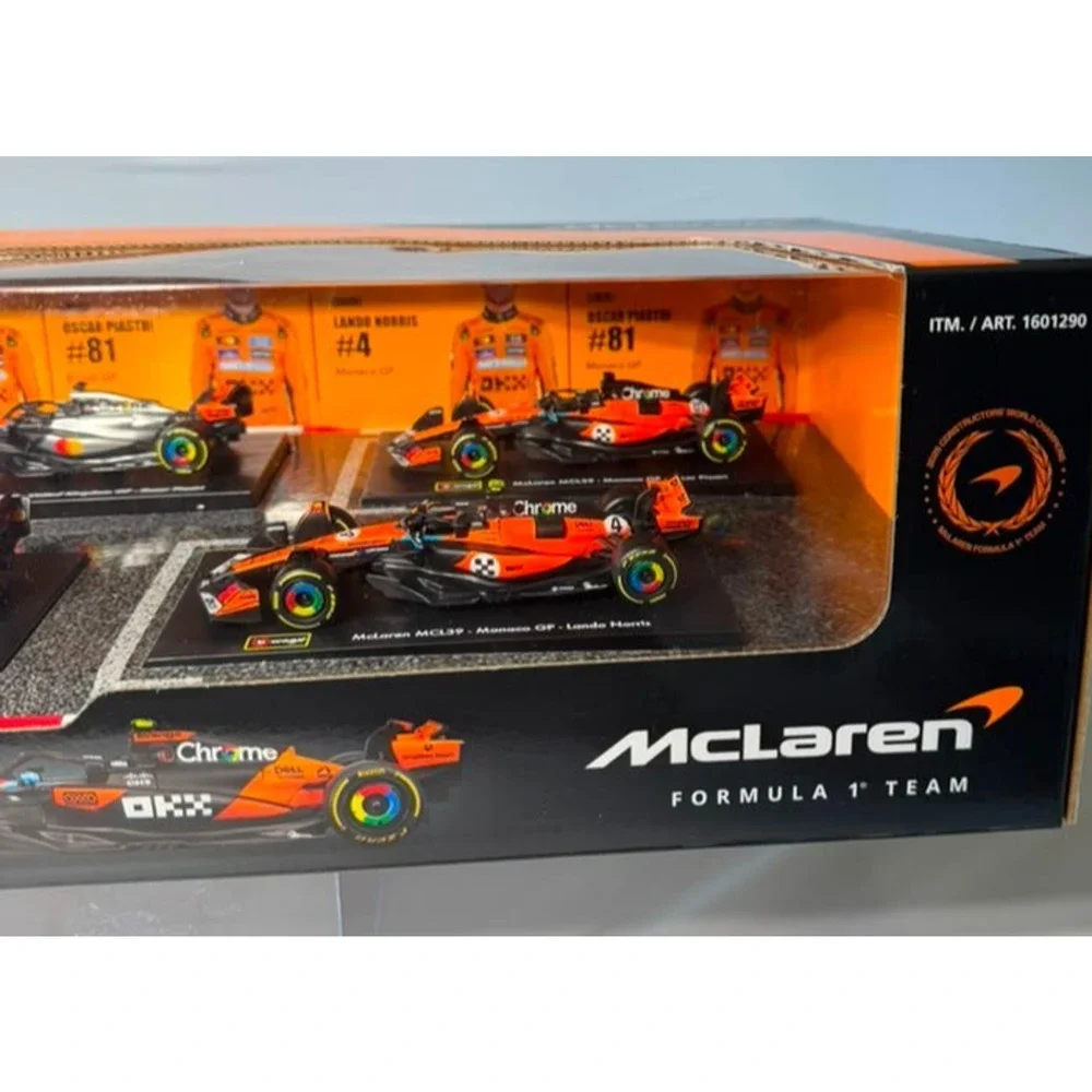 Bburago 1:43 McLaren Formula 1 Racing Team Special Livery Diecast Car Set